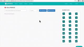 PDC   Plickers   Créer une classe et une liste d'élèves sur le site internet Plickers