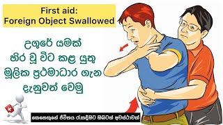 උගුරේ යමක් හිර වූ විට කළ යුතු මූලික ප්‍රථමාධාර⛑✨ | Firstaid: Foreign Object Swallowed