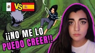 🔥 ESPAÑOLA REACCIONA A NARUTO LATINO VS ESPAÑOL 🔥 | 🤯 KAKASHI HABLA CON SASUKE 🤯