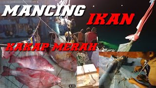 MANCING IKAN KAKA MERAH DI LAUTAN LEPAS SAMUDRA PAPUA  POIN MELIMPAH RUAH...