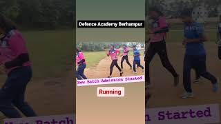 Defence academy berhampur #running #physical New Batch Admission Started