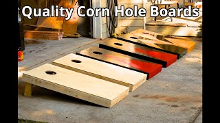 How to make corn hole boards