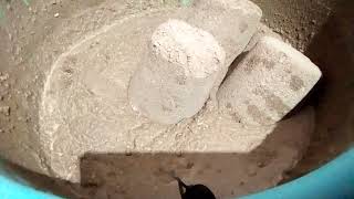 sand mud + White concrete water 💦 crumbling amazing sound satisfying ASMR