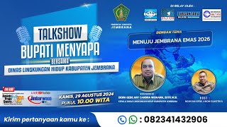 Talkshow Bupati Menyapa bersama Kepala Dinas Lingkungan Hidup Kabupaten Jembrana Tahun 2024