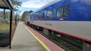 Amtrak/Piedmont #74 enters Cary Station on January 27th 2021 on a Beautiful Sunny day!