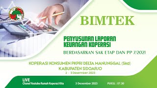 belajar bersama praktek membuat laporan keuangan koperasi