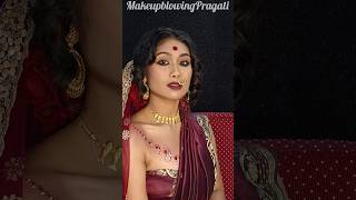 BENGALI SABEKI BRIDAL MAKEOVER @pragatidas4702 #bridalmakeup #dibrugarh