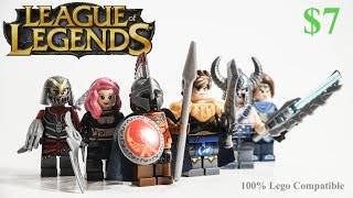 LEGO League of Legends KnockOff Minifigures Set 2 w/ Garen Katarina Pantheon Xin Zhao & Zed Skyrim