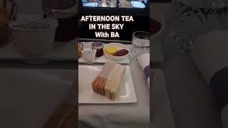 BRITISH AIRWAYS CLUB WORLD afternoon tea #shortsvideo