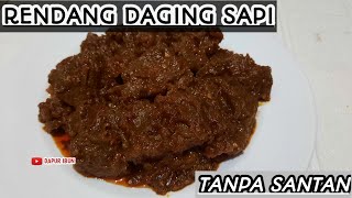 RESEP RENDANG DAGING SAPI TANPA SANTAN