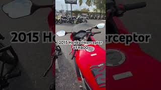 2015 Honda Interceptor VFR800 only $7,910 at https://www.TampaTriumph.com