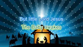 Away in manger Karaoke/Backing/ full lyrics GOOD KEY FOR YOUNG VOICES