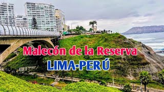 LIMA PERÚ 4K | ASÍ LUCE EL MALECÓN DE LA RESERVA Y PARQUE DEL AMOR | MIRAFLORES | OCTUBRE DE 2024