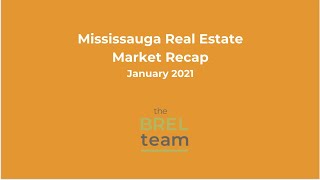 January 2021 Mississauga Real Estate Stats