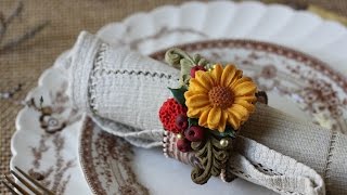 How to Make Woodland Cookie Napkin Rings