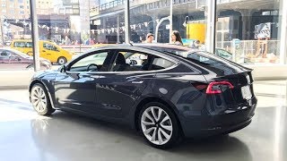 Tesla Model 3 at the New York Store