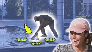 TEACHING MY SKATEBOARD HOW TO SWIM!