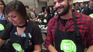 Chef Devan Rajkumar -  making his sichuan inspired turkey dumplings Royal Fair, # 2