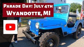 Wyandotte MI 4th of July Parade, 35 Jeeps!!!