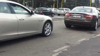 2x Maserati Quattroporte HARD Acceleration