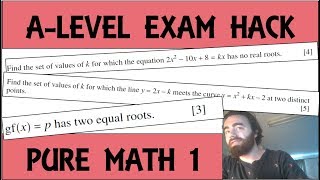 Exam Hack | CIE AS Maths | P1 | Discriminant Question