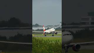 Austrian Airlines Landing Hamburg  #subscribe #landing #shorts