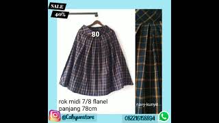 Rok Flannel Murah Motif Kotak Kotak OOTD Rok Kotak yang sangat cantik