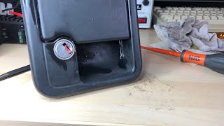 Motorhome door lock dismantle