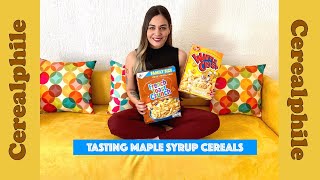 #Cerealphile tasting Maple Syrup flavored Cereals - Waffle Crisp Mexico and French Toast Crunch ❤️