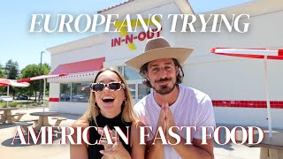 Europeans trying American Fast Food 🍔 🇺🇸 | In-n-Out, Wendy’s , Taco Bell, Sonic,…