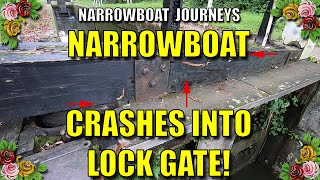 Narrowboat Crash!  Kidlington Green lock, Oxford canal.