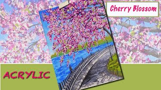 How to paint a Cherry Blossom using Acrylic painting , step by step and easy to follow.