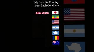 My Favorite Country from Each Continent #geography #countries #countryballs #history #roblox #anime