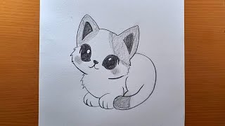 COMO DESENHAR UM GATINHO KAWAII PASSO A PASSO