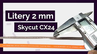 Cięcie 2mm liter - ploter Skycut