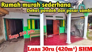 Rumah sederhana murah pagar tembok keliling dekat pondok dan pasar di Sambi Kediri Jawa Timur