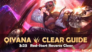 [Season 11.10] Qiyana Jungle Clear Guide | 3:23 Red-Start Reverse Clear