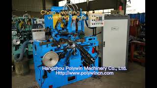 Welding round ring, single chain, with good deburring. Automatic chain welding machine is modified.