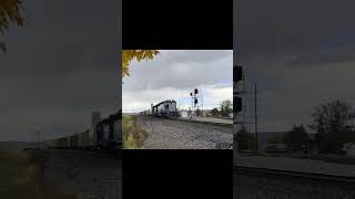 A Montana Rail Link local passes through Manhattan, MT #railfanning #trains #montanaraillink