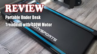 Review Portable Under Desk Treadmill with 440W Motor 2023