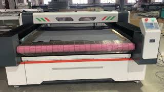 STJ1630A Co2 laser cutting machine does pre-factory testing for our US customers