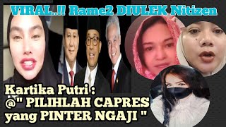 ISTRI HABIB VIRAL..!.Minta CAPRES DITES NGAJI. PILIH yang BAGUS NGAJINYA @ Nitizen Cerdas Bersuara.