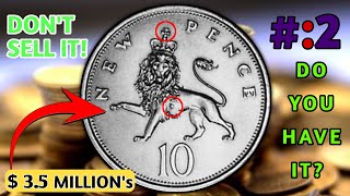 Top 2 UK 10 New Pence Coins Value and History