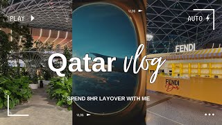 Qatar Layover Vlog | shopping, amenities, indoor garden & more