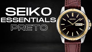 Demonstração Relógio Seiko Essentials Preto SUR360