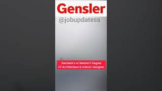 Gensler is Hiring Student Internship | Architecture & Interior Design