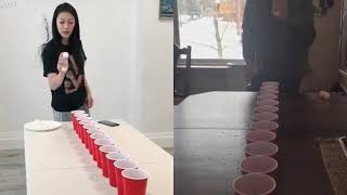 beer pong trick shot - savage