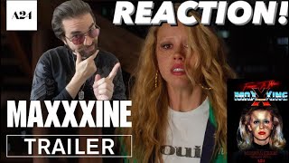 MaXXXine Official Trailer Reaction A24 Mia Goth