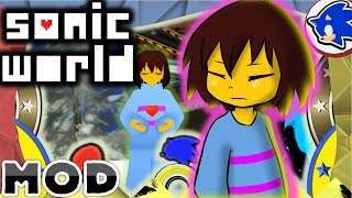 Sonic World R9 - Frisk & Deltarune Theme Mod Showcase [No HUD, Motion Blur]