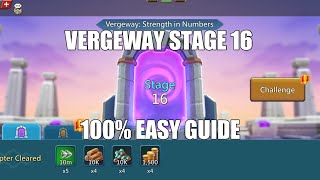 Lords mobile Vergeway Stage 16|Vergeway Strength In Numbers Stage 16 Easiest Guide